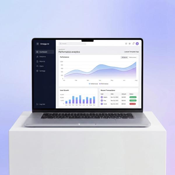Laravel Template App – Clean & Modern Web Application Starter - Photo 1